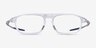 Oakley Neomata Polished Clear PlasticEyeglass Frames from EyeBuyDirect, Front View