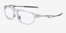 Oakley Neomata Polished Clear PlasticEyeglass Frames from EyeBuyDirect, Angle View