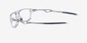 Oakley Neomata Polished Clear PlasticEyeglass Frames from EyeBuyDirect, Side View
