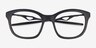 Oakley Neoture Satin Black PlastiqueMontures de lunettes de vue d'EyeBuyDirect, Vue Rapprochée