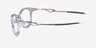 Oakley Neoture Polished Clear PlastiqueMontures de lunettes de vue d'EyeBuyDirect, Vue de Côté