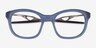 Oakley Neoture Transparent Abyss PlastiqueMontures de lunettes de vue d'EyeBuyDirect, Vue Rapprochée