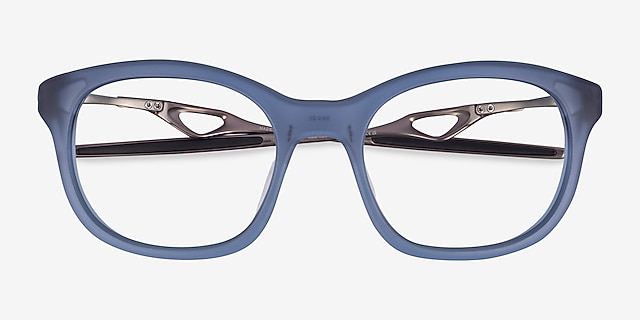 Oakley Neoture Transparent Abyss PlasticEyeglass Frames from EyeBuyDirect, Closed View