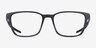 Oakley Thinboard Satin Black PlastiqueMontures de lunettes de vue d'EyeBuyDirect, Vue de Face