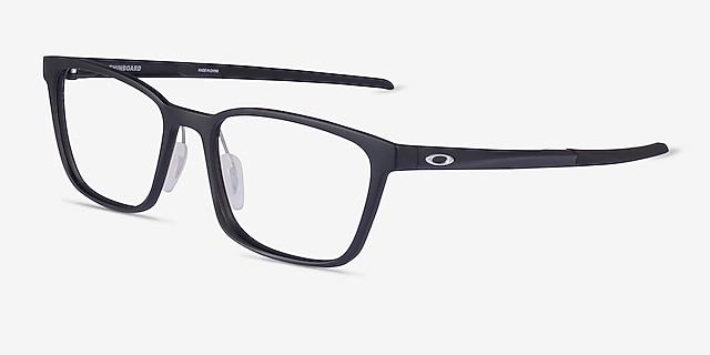 Oakley Thinboard Satin Black PlasticEyeglass Frames from EyeBuyDirect, Angle View