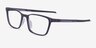 Oakley Thinboard Satin Gray Smoke PlastiqueMontures de lunettes de vue d'EyeBuyDirect, Vue d'Angle