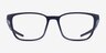 Oakley Thinboard Satin Universe Blue PlastiqueMontures de lunettes de vue d'EyeBuyDirect, Vue de Face