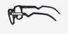 Oakley Hstn Sq Rx Satin Black PlastiqueMontures de lunettes de vue d'EyeBuyDirect, Vue de Côté