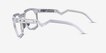 Oakley Hstn Sq Rx Polished Clear PlasticEyeglass Frames from EyeBuyDirect, Side View