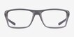 Oakley Rafter Satin Gray Smoke PlasticEyeglass Frames from EyeBuyDirect, Front View