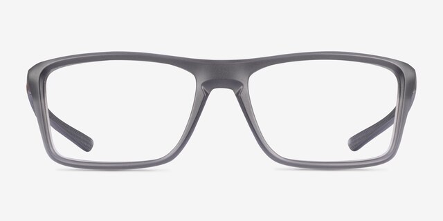 Oakley Rafter Satin Gray Smoke PlasticEyeglass Frames from EyeBuyDirect, Front View