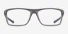 Oakley Rafter Satin Gray Smoke PlastiqueMontures de lunettes de vue d'EyeBuyDirect, Vue de Face