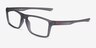 Oakley Rafter Satin Gray Smoke PlastiqueMontures de lunettes de vue d'EyeBuyDirect, Vue d'Angle