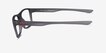 Oakley Rafter Satin Gray Smoke PlasticEyeglass Frames from EyeBuyDirect, Side View