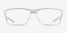 Oakley Rafter Polished Clear PlasticEyeglass Frames from EyeBuyDirect, Front View