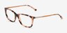 Michael Kors MK4030 Vivianna Ii Pink Tortoise AcetateEyeglass Frames from EyeBuyDirect, Angle View