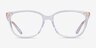 Michael Kors MK4067U Santa Clara Clear AcetateEyeglass Frames from EyeBuyDirect, Front View