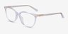 Michael Kors MK4067U Santa Clara Clear AcetateEyeglass Frames from EyeBuyDirect, Angle View
