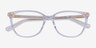Michael Kors MK4067U Santa Clara Clear AcetateEyeglass Frames from EyeBuyDirect, Closed View