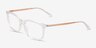 Michael Kors MK4030 Vivianna Ii Transparent AcétateMontures de lunettes de vue d'EyeBuyDirect, Vue d'Angle