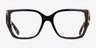 Michael Kors MK4115U Castello Black Amber Tortoise AcetateEyeglass Frames from EyeBuyDirect, Front View
