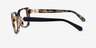 Michael Kors MK4115U Castello Black Amber Tortoise AcetateEyeglass Frames from EyeBuyDirect, Side View