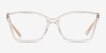Michael Kors MK4058 Caracas Transparent MetalEyeglass Frames from EyeBuyDirect, Front View