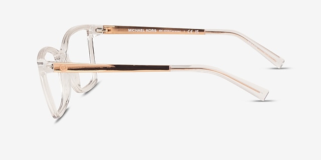 Michael Kors MK4058 Caracas Transparent MetalEyeglass Frames from EyeBuyDirect, Side View