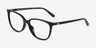 Michael Kors MK4067U Santa Clara Noir AcétateMontures de lunettes de vue d'EyeBuyDirect, Vue d'Angle