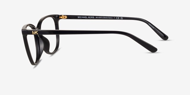 Michael Kors MK4067U Santa Clara Black AcetateEyeglass Frames from EyeBuyDirect, Side View