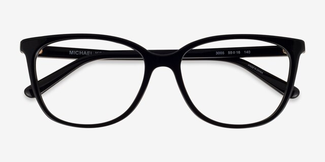 Michael Kors MK4067U Santa Clara Black AcetateEyeglass Frames from EyeBuyDirect, Closed View