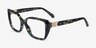 Michael Kors MK4115U Castello Amazon Green Tortoise AcétateMontures de lunettes de vue d'EyeBuyDirect, Vue d'Angle