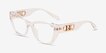 Michael Kors MK4149U Puglia Transparent PlasticEyeglass Frames from EyeBuyDirect, Angle View