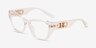 Michael Kors MK4149U Puglia Transparent PlasticEyeglass Frames from EyeBuyDirect, Angle View