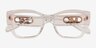 Michael Kors MK4149U Puglia Transparent PlasticEyeglass Frames from EyeBuyDirect, Closed View