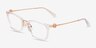 Michael Kors MK4054 Captiva Transparent MétalMontures de lunettes de vue d'EyeBuyDirect, Vue d'Angle