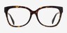 Michael Kors MK4091 Palawan Écaille Noire AcétateMontures de lunettes de vue d'EyeBuyDirect, Vue de Face