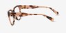 Michael Kors MK4091 Palawan Pink Tortoise AcétateMontures de lunettes de vue d'EyeBuyDirect, Vue de Côté