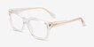 Michael Kors MK4117U Birmingham Transparent Alternative MaterialsEyeglass Frames from EyeBuyDirect, Angle View