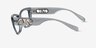 Michael Kors MK4149U Puglia Denim Transparent PlastiqueMontures de lunettes de vue d'EyeBuyDirect, Vue de Côté