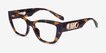 Michael Kors MK4149U Puglia Dark Tortoise PlasticEyeglass Frames from EyeBuyDirect, Angle View