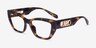 Michael Kors MK4149U Puglia Écaille Noire PlastiqueMontures de lunettes de vue d'EyeBuyDirect, Vue d'Angle