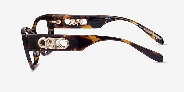 Michael Kors MK4149U Puglia Dark Tortoise PlasticEyeglass Frames from EyeBuyDirect, Side View