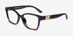 Michael Kors MK4094U Karlie I Black Dark Tortoise PlasticEyeglass Frames from EyeBuyDirect, Angle View