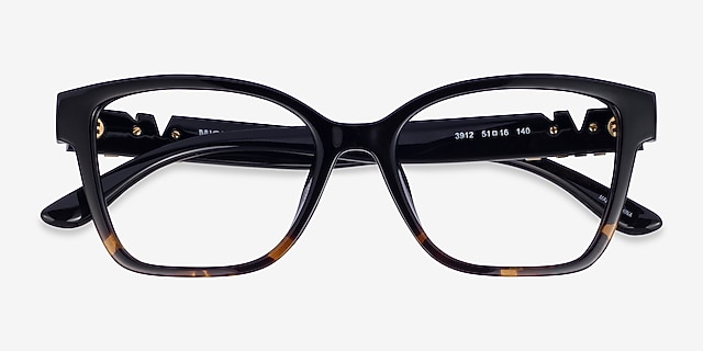 Michael Kors MK4094U Karlie I Black Dark Tortoise PlasticEyeglass Frames from EyeBuyDirect, Closed View