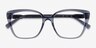 Michael Kors MK4110U Avila Blue Transparent AcétateMontures de lunettes de vue d'EyeBuyDirect, Vue Rapprochée