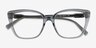 Michael Kors MK4110U Avila Smokey Olive Transparent AcétateMontures de lunettes de vue d'EyeBuyDirect, Vue Rapprochée