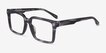 Michael Kors MK4121U Mosel Black Horn AcetateEyeglass Frames from EyeBuyDirect, Angle View