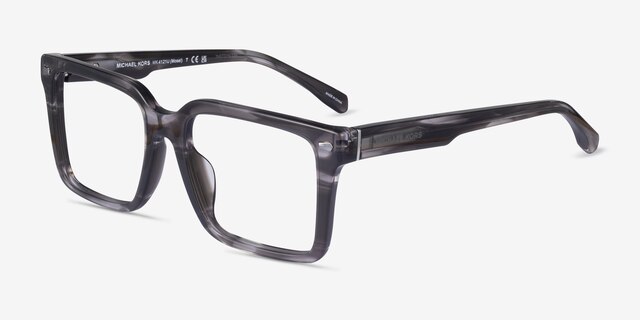 Michael Kors MK4121U Mosel Black Horn AcetateEyeglass Frames from EyeBuyDirect, Angle View