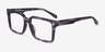 Michael Kors MK4121U Mosel Black Horn AcetateEyeglass Frames from EyeBuyDirect, Angle View